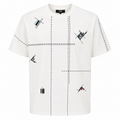 Fendi Embroidered Stitch T-Shirt – White