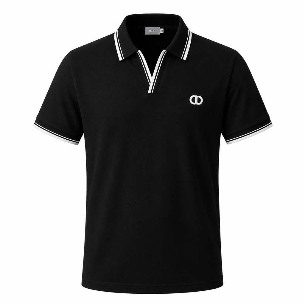 CD Polo Shirt – Black