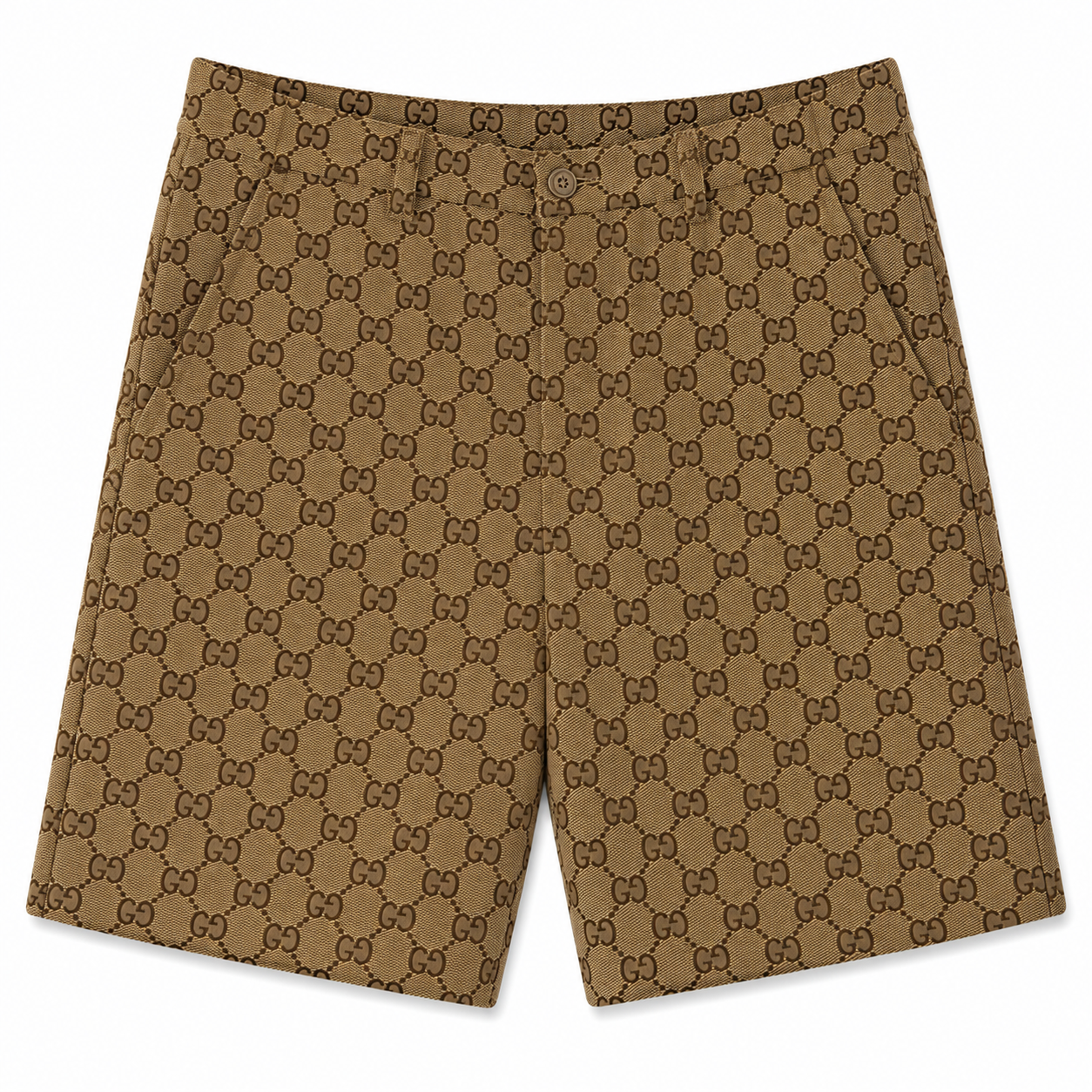 GG Monogram Shorts – Beige