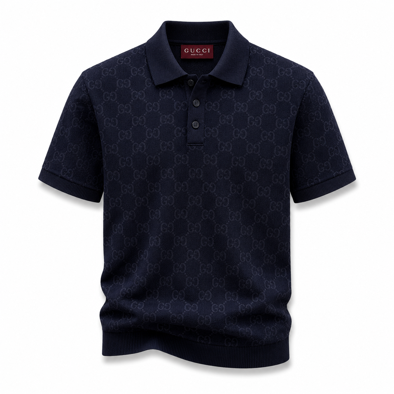 GG Knit Polo – Navy