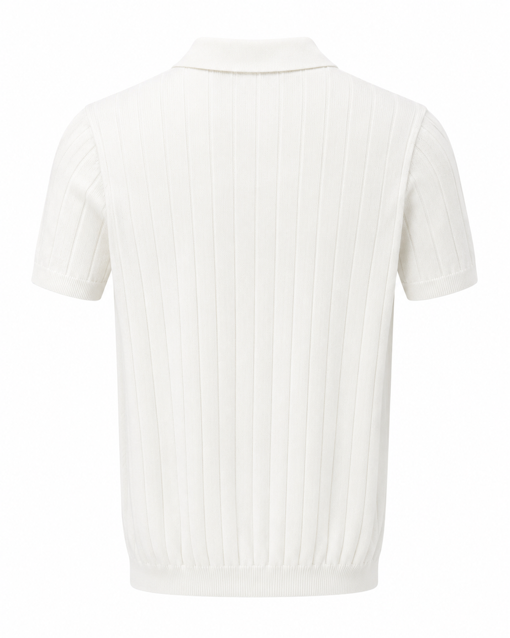 GG Knitted Polo – White
