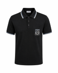 Mercerized Cotton Polo – Black