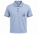 Mercerized Cotton Polo – Baby Blue