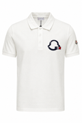 White Textured Polo Shirt