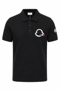 Black Textured Polo Shirt
