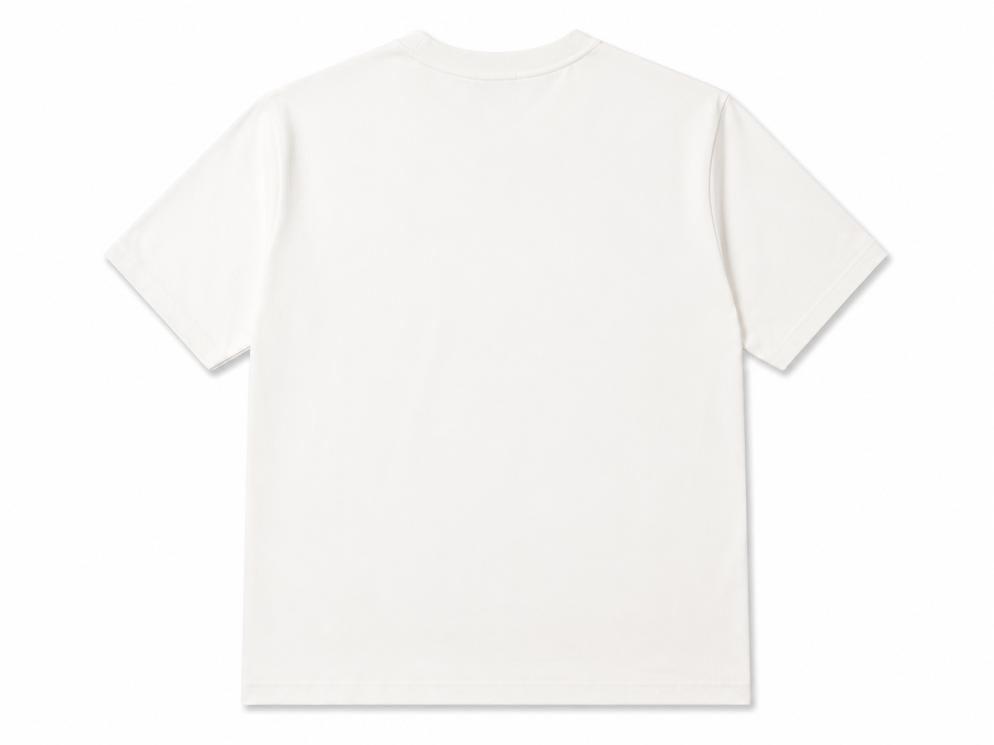 White Premium Cotton Jersey T-Shirt