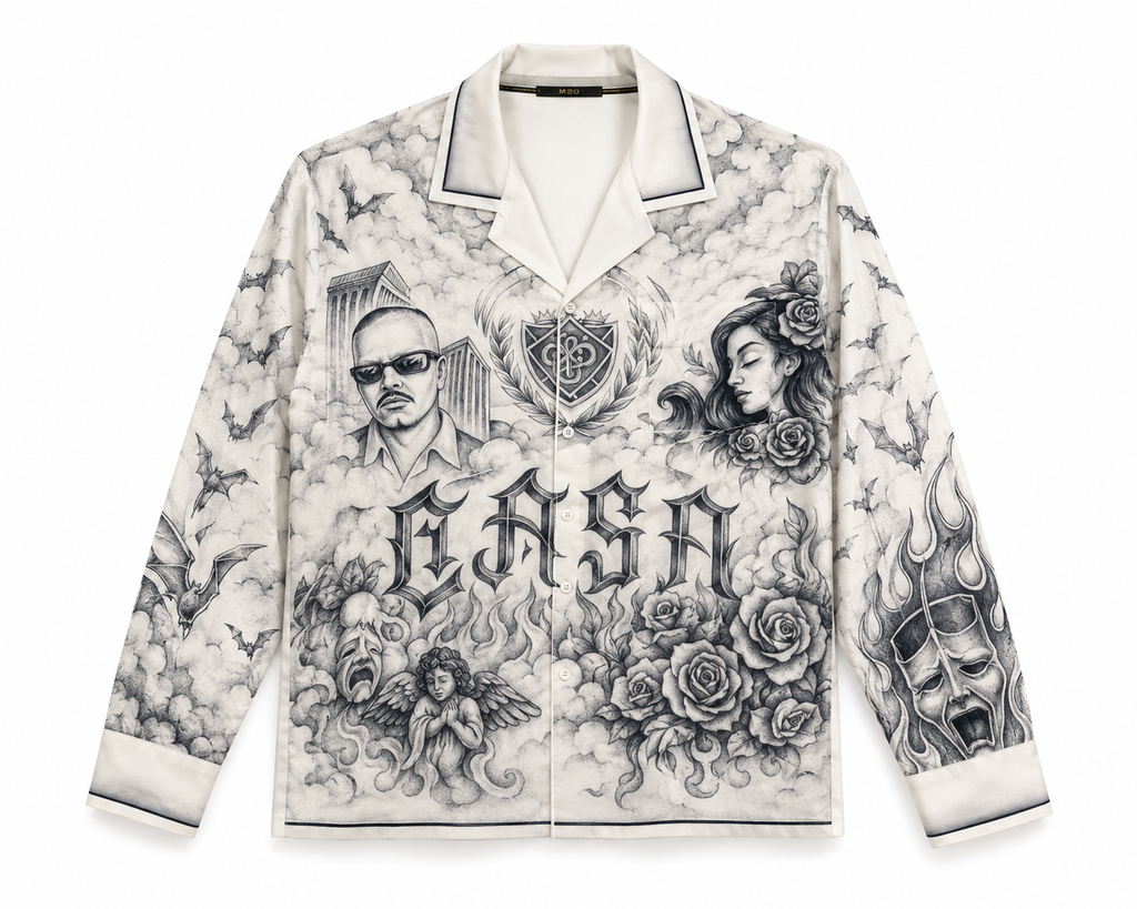 Chicano Noir Silk Shirt