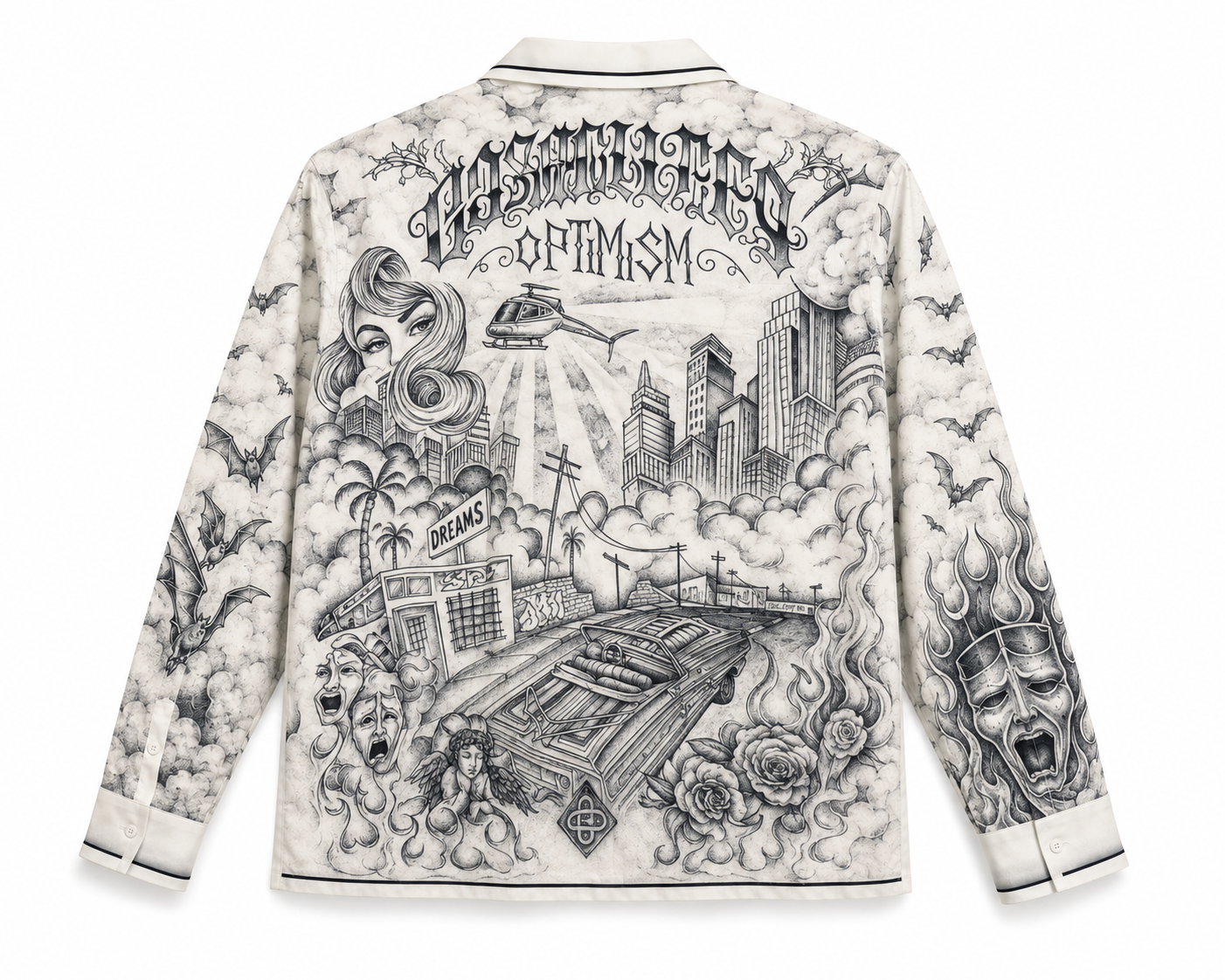 Chicano Noir Silk Shirt