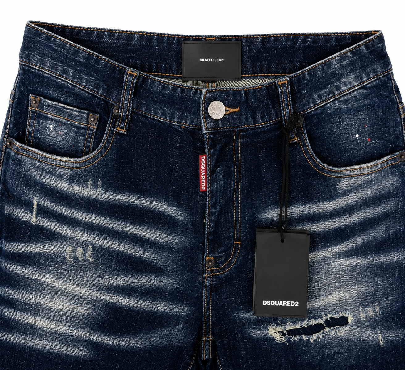Dsquared Vintage Distressed Slim Jeans