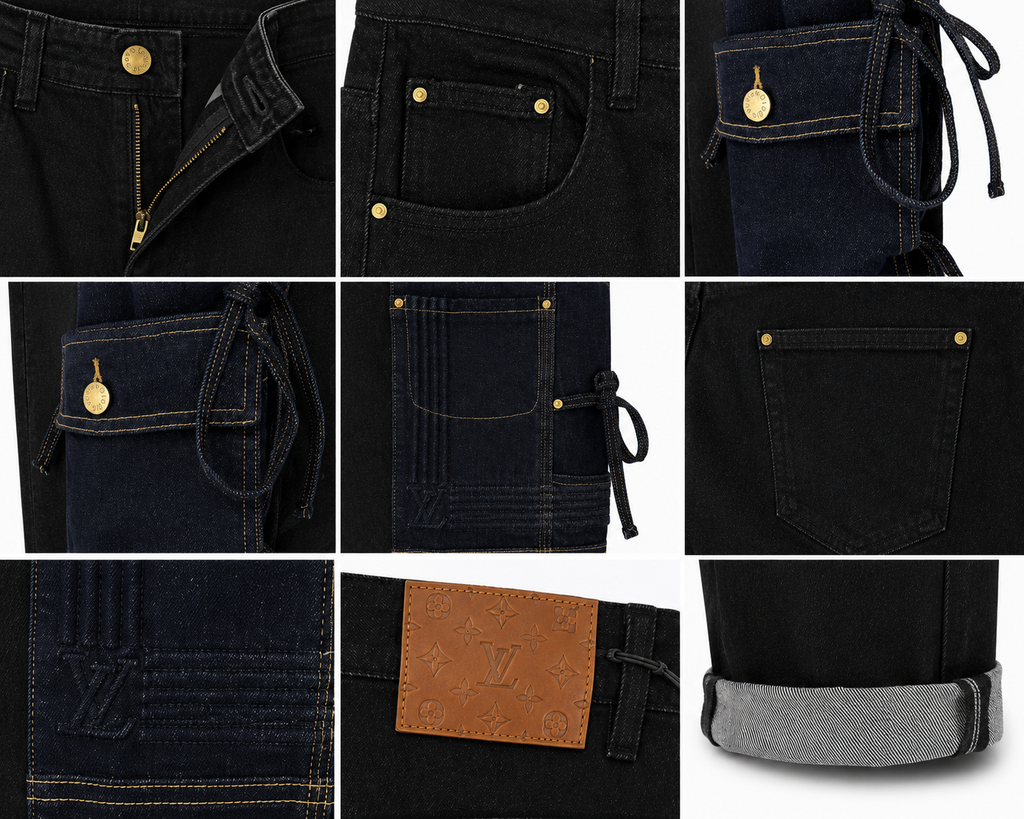 1V - Utility Cargo Denim Jeans