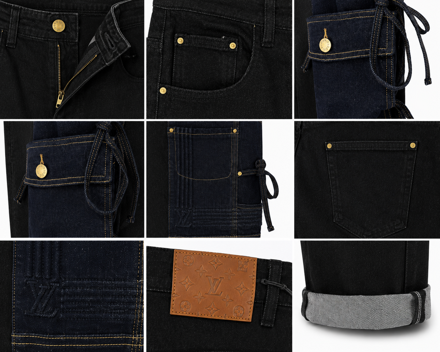 1V - Utility Cargo Denim Jeans