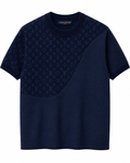 1v Monogram Knit T-Shirt – Navy Blue