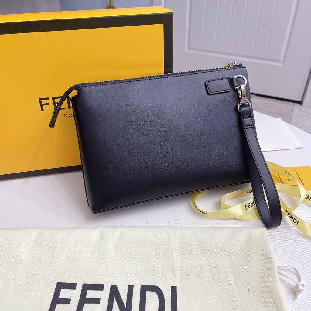 FENDI Pequin clutch bag