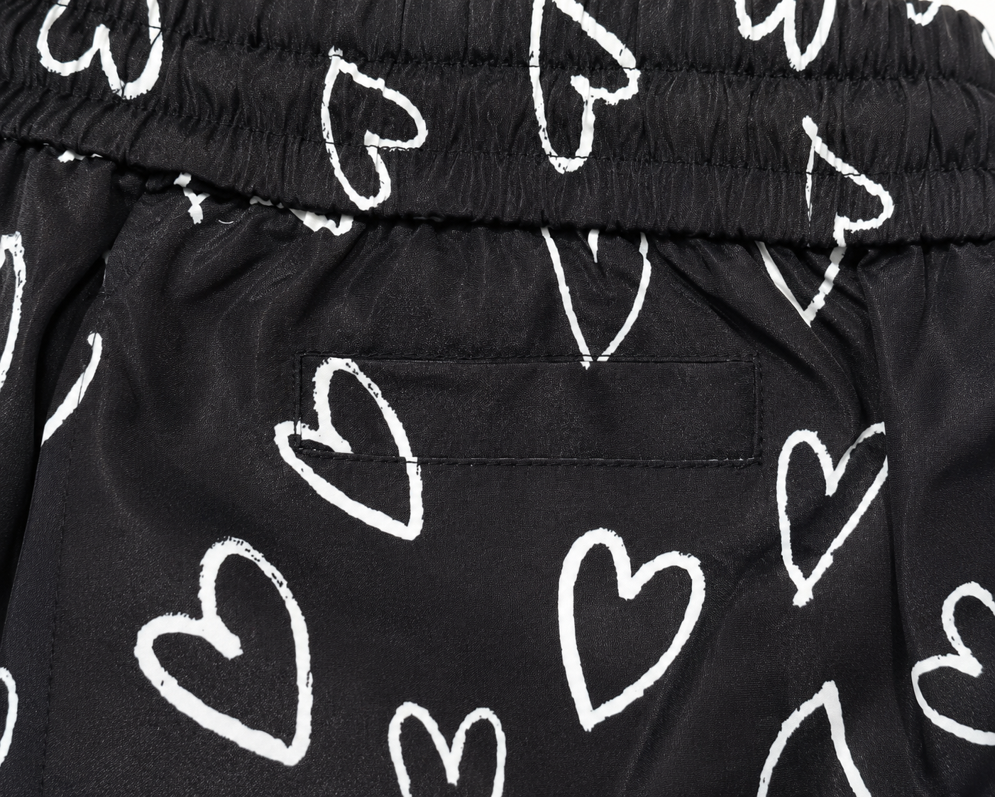 Heart Print Swim Shorts