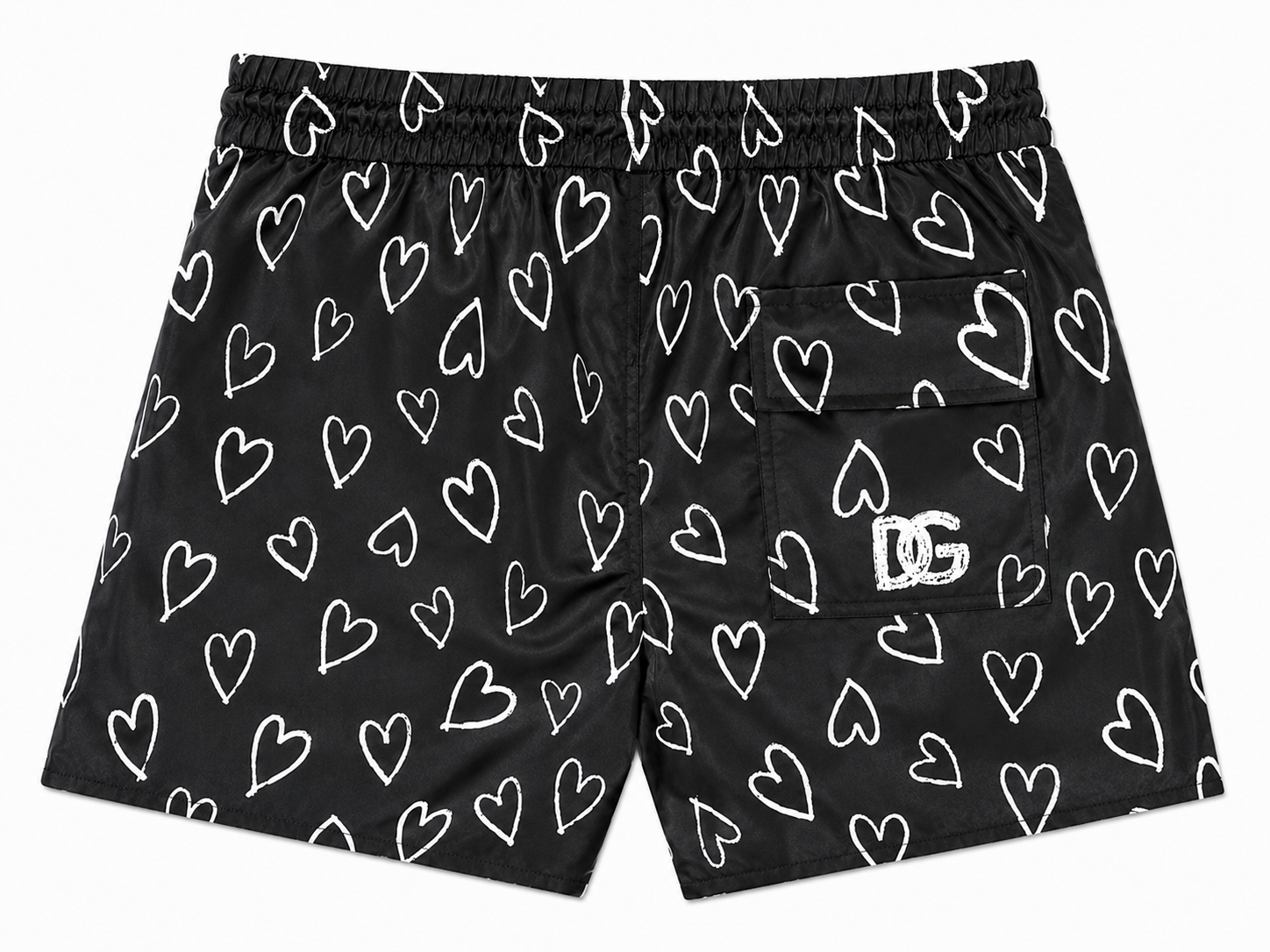 Heart Print Swim Shorts
