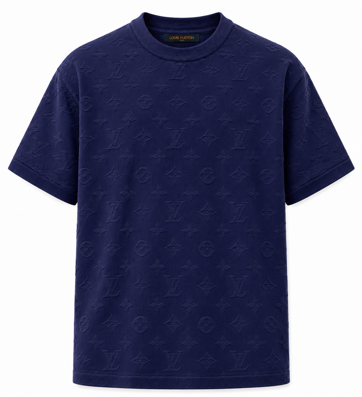 1V Monogram Knit T-Shirt – Navy