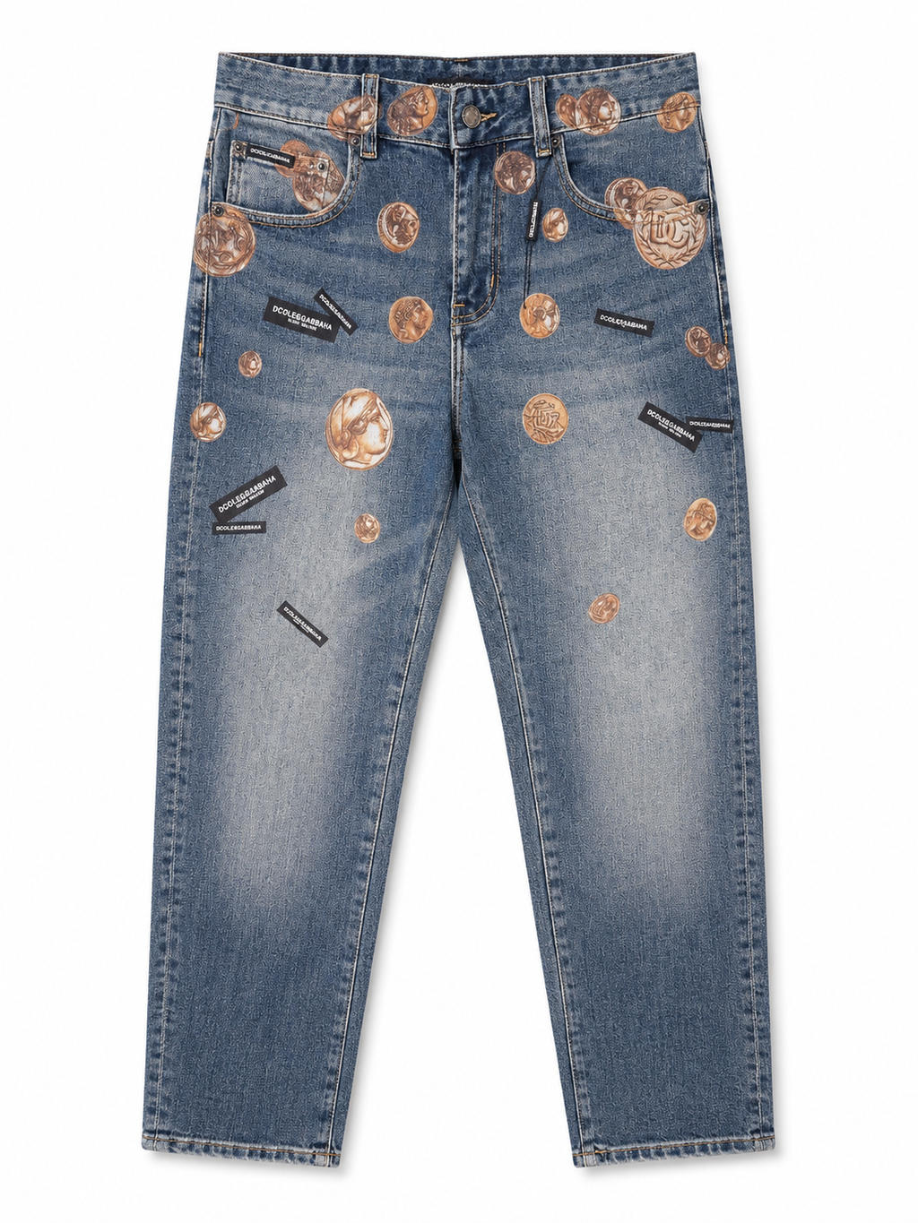 Dolce & Gabbana Coin Print Jeans