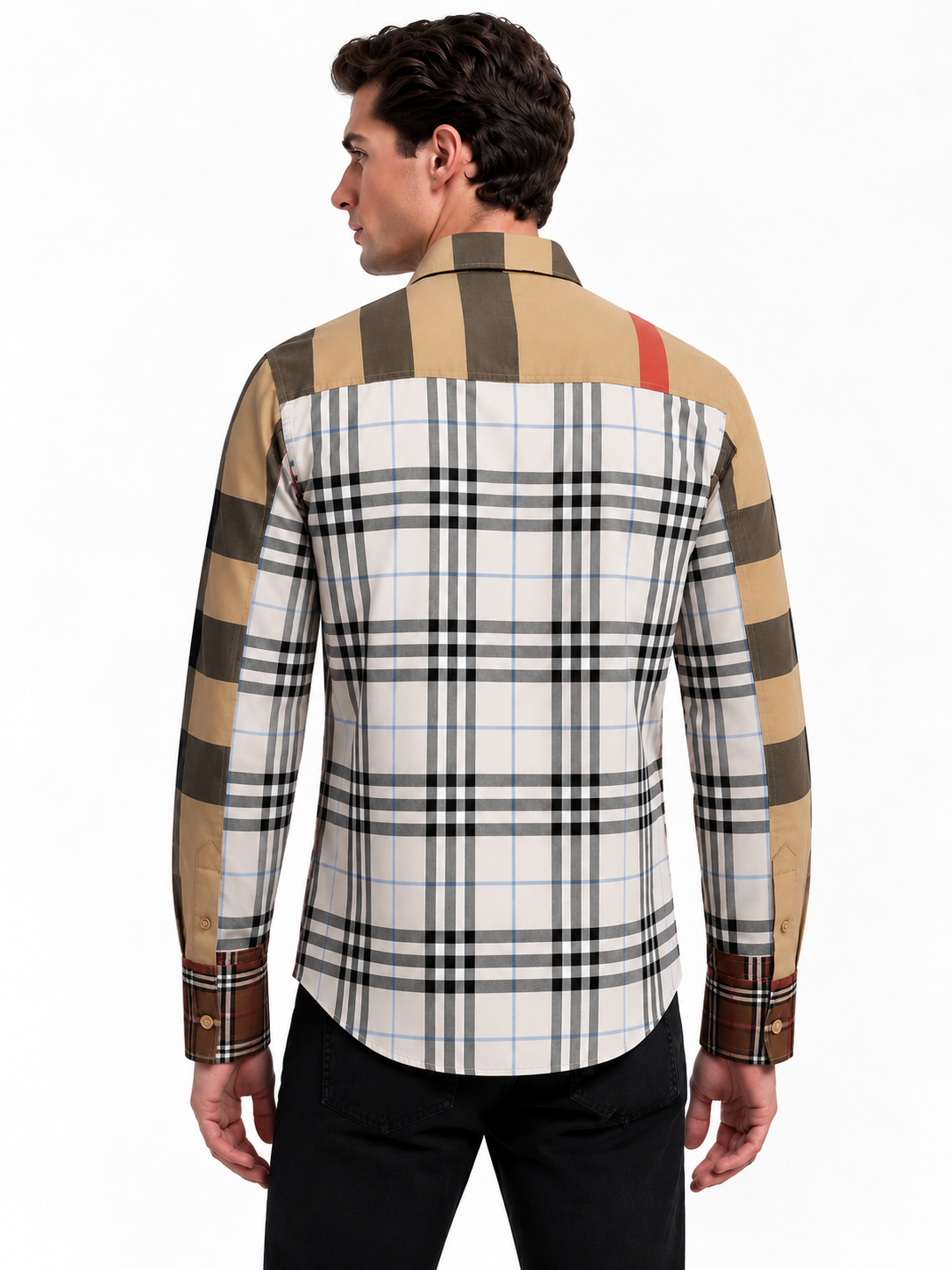 Burberry Patchwork Check Shirt