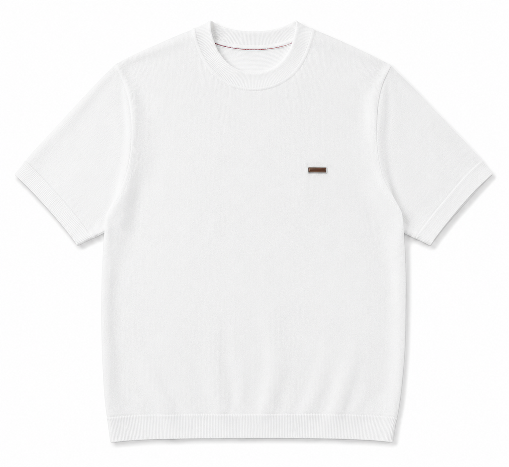 Zegna Knit Box Fit T-Shirt – White