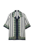Versaci - 'Crepe de Chine' silk printed shirt