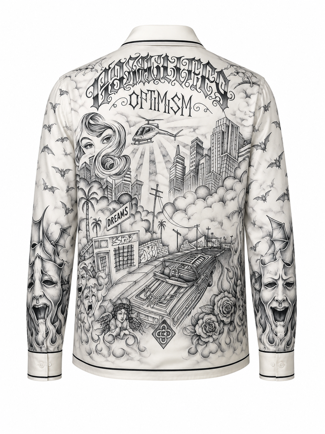 Casablanca Optimism Printed Silk Shirt