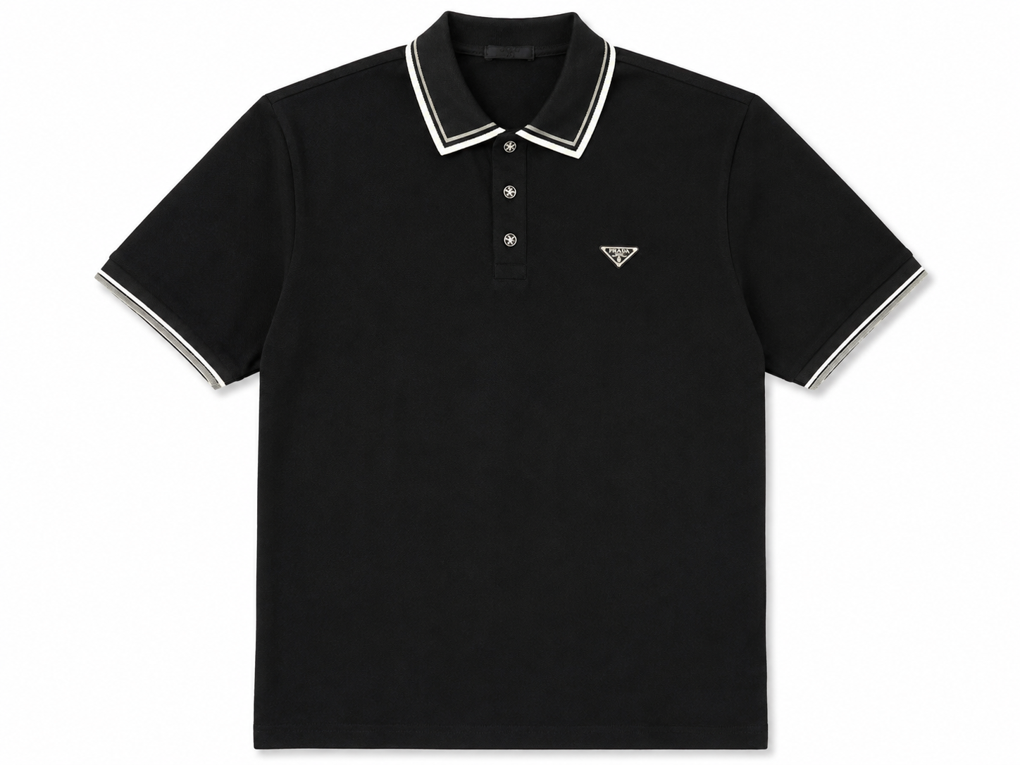 Prada Black Signature Polo