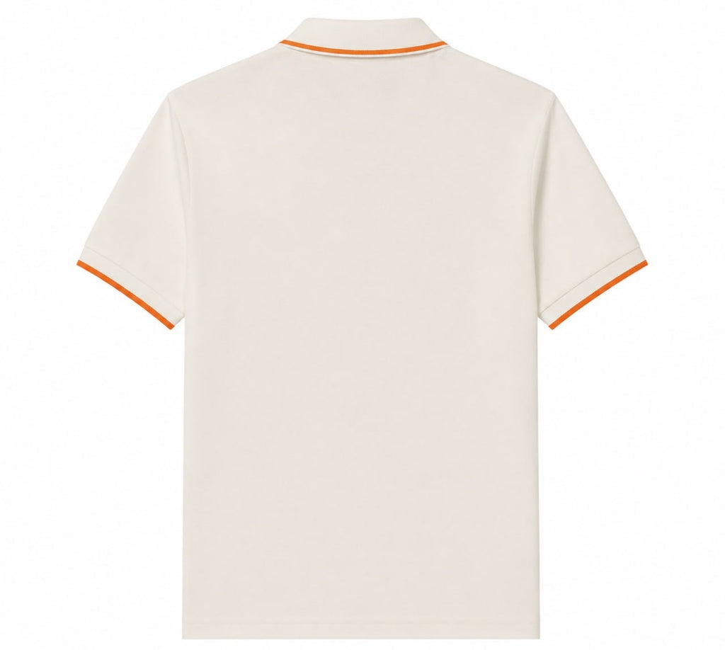 Hermès Polo Shirt – Cream & Orange