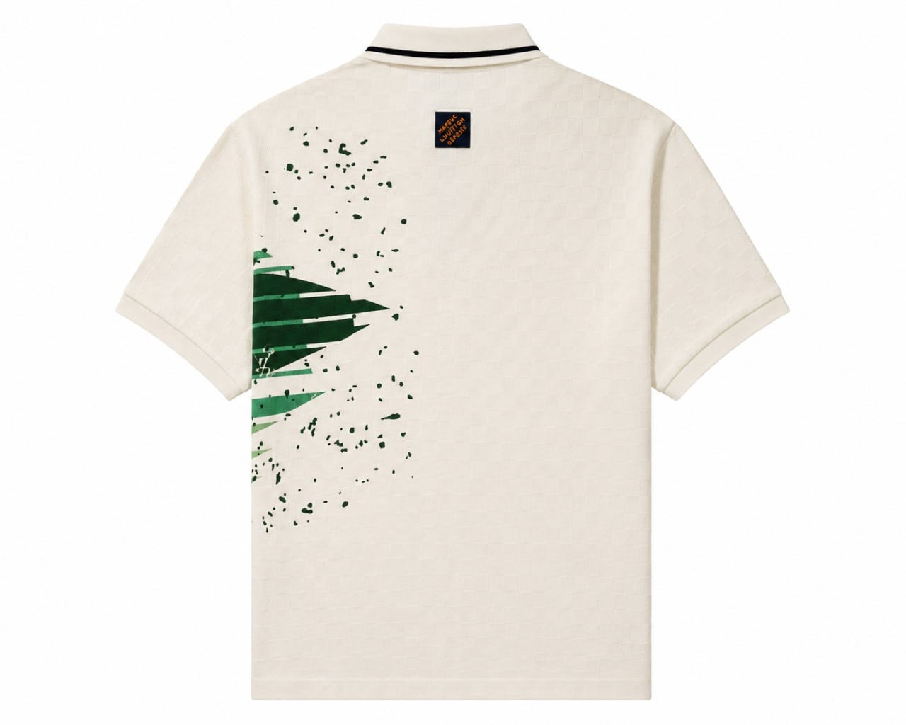 1V  Green Graphic Polo