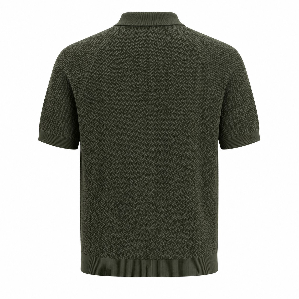 Brunello Cucinelli - Textured Knit Zip Polo
