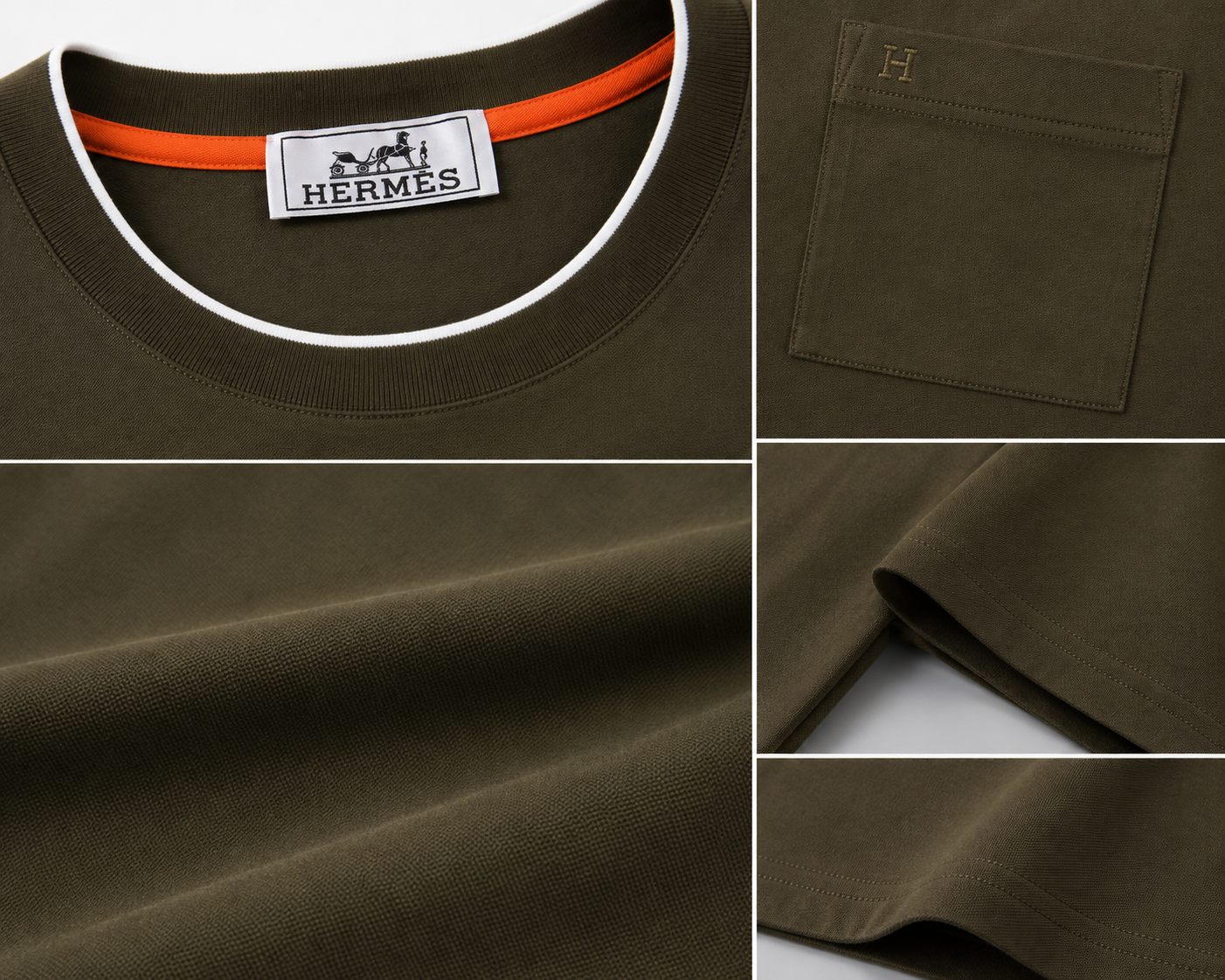 Hermès Olive Green T-Shirt