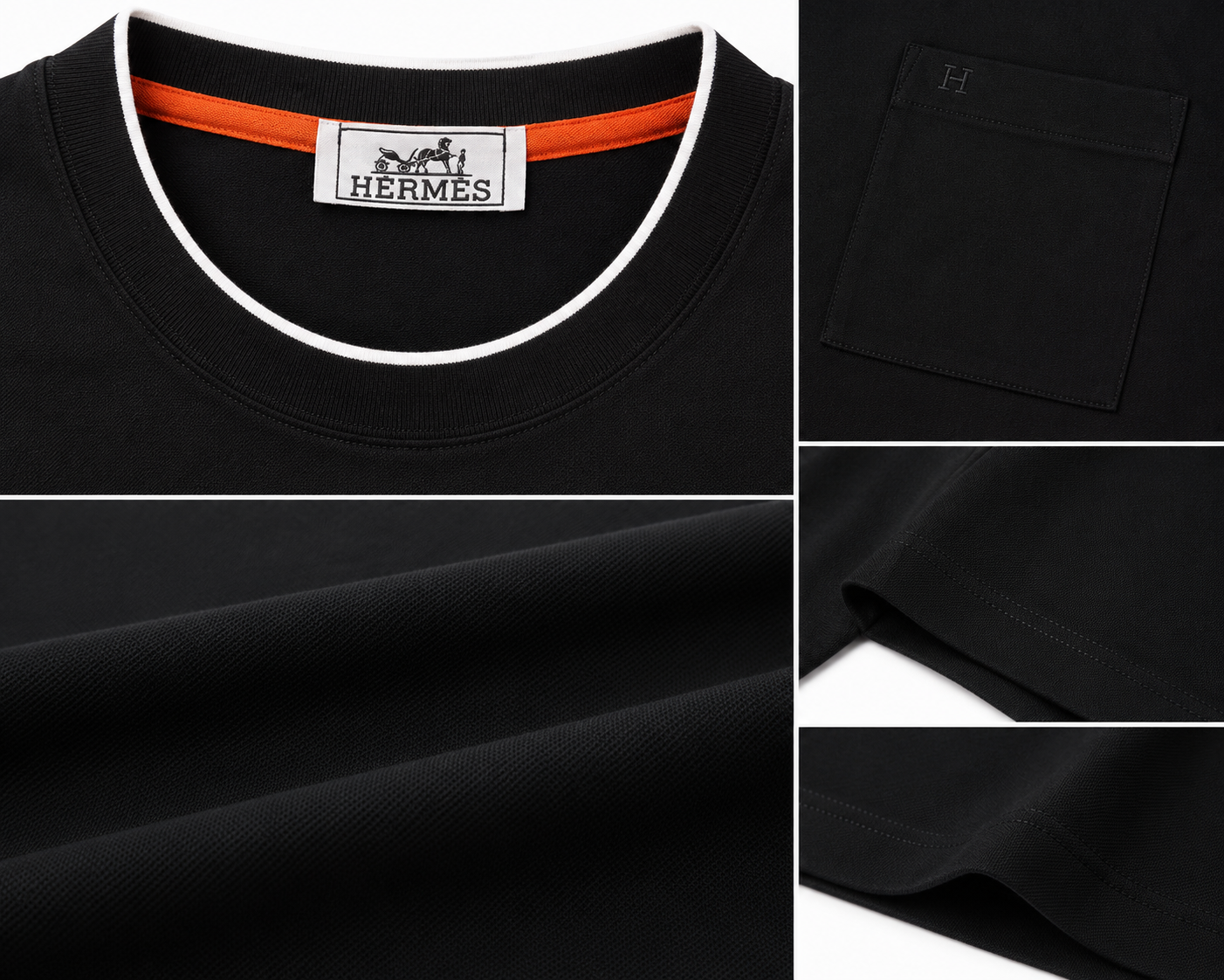 Hermes Black Essential T-Shirt