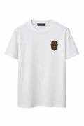 Dolce&Gabbana Cotton T-shirt with heraldic patch