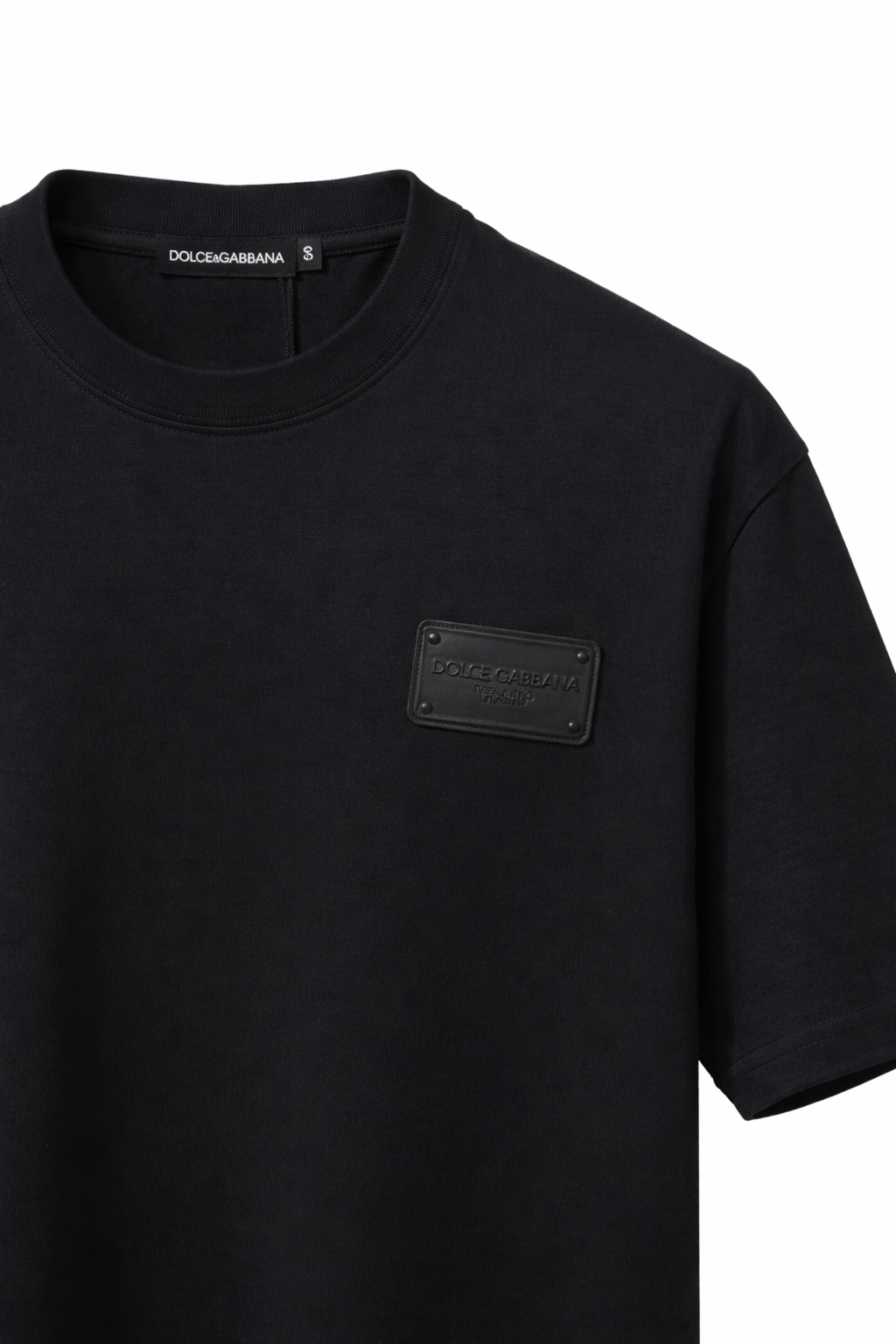Dolce & Gabbana
Cotton T-shirt with brand logo badge