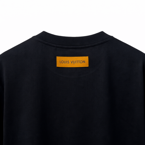 1V - Monogram Short-Sleeved Knitted Crewneck