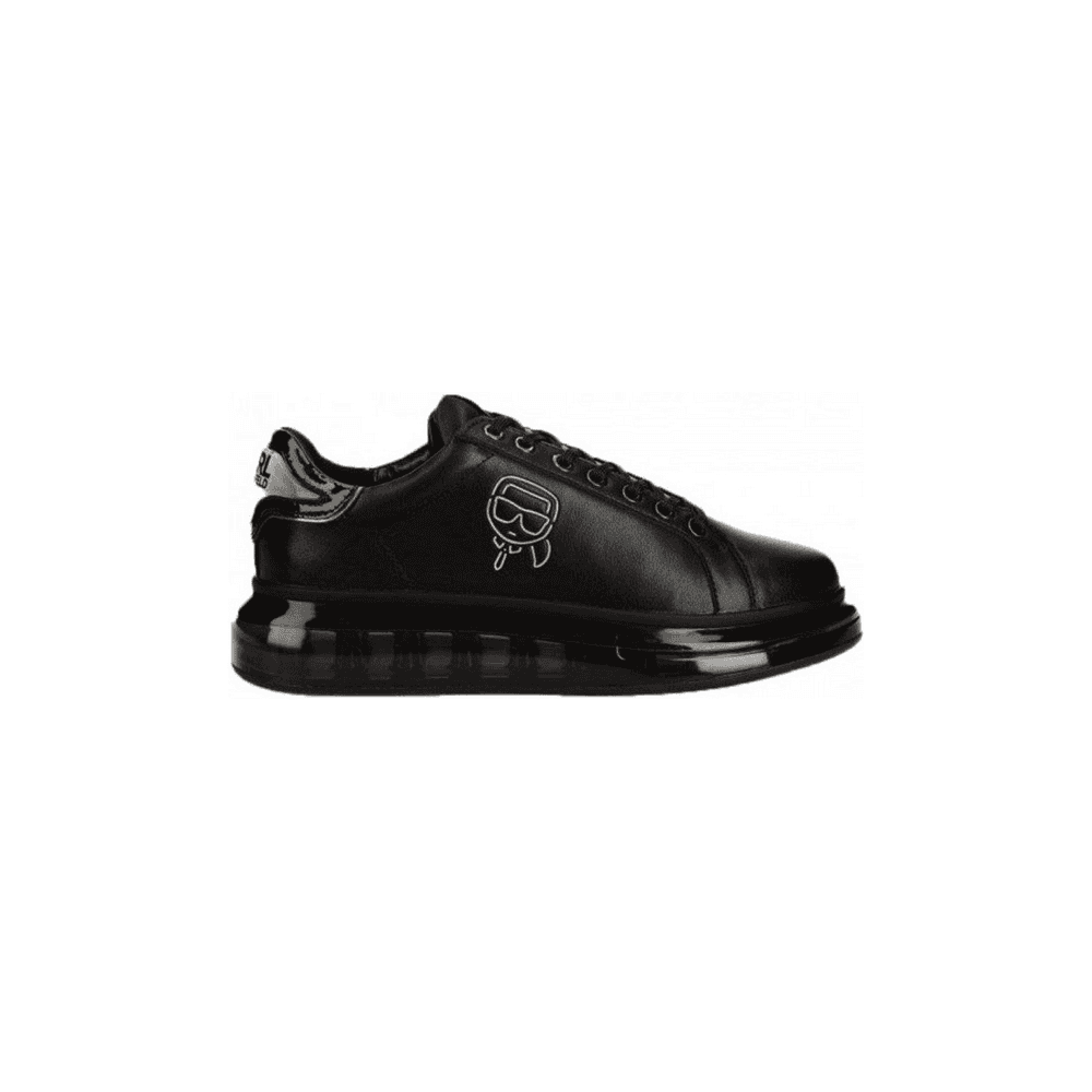 KARL LAGERFELD
KAPRI CUSHION PLEXICONIC LOGO BLACK LEATHER TRAINER