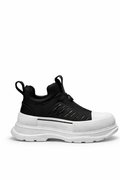 Alexander Mcqueen Moto Tread Slick Black & White