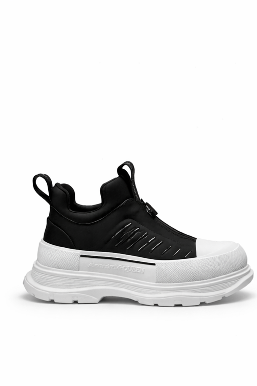 Alexander Mcqueen Moto Tread Slick Black & White