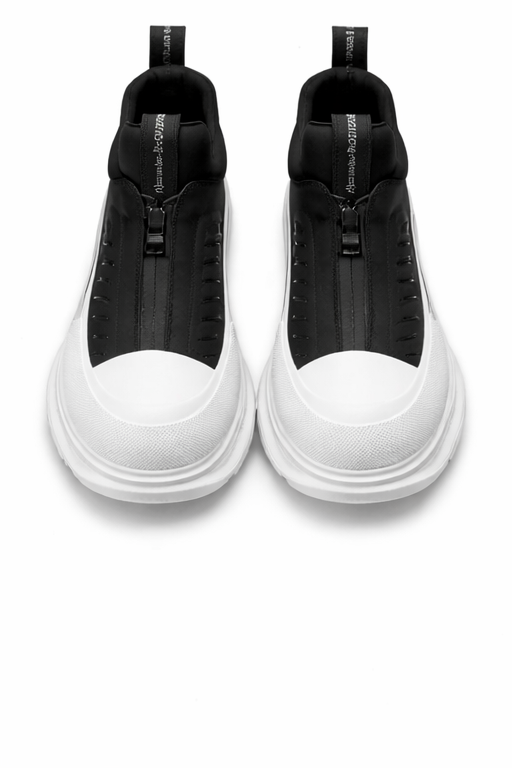 Alexander Mcqueen Moto Tread Slick Black & White