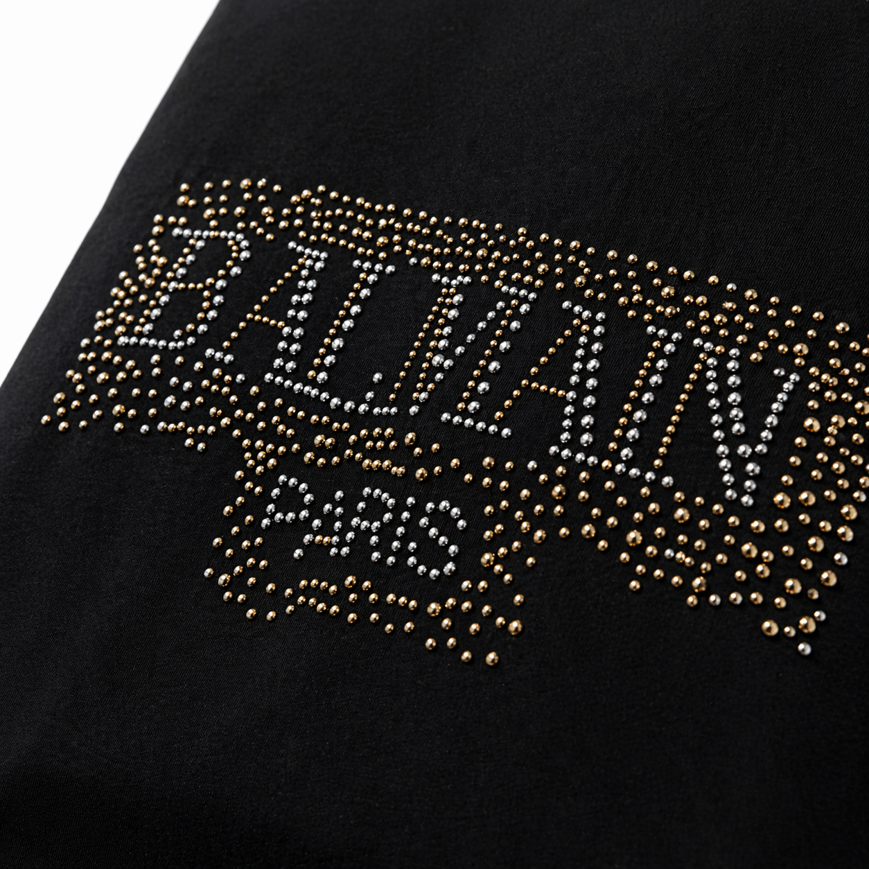 Balmain-stud-embellished logo cotton T-shirt