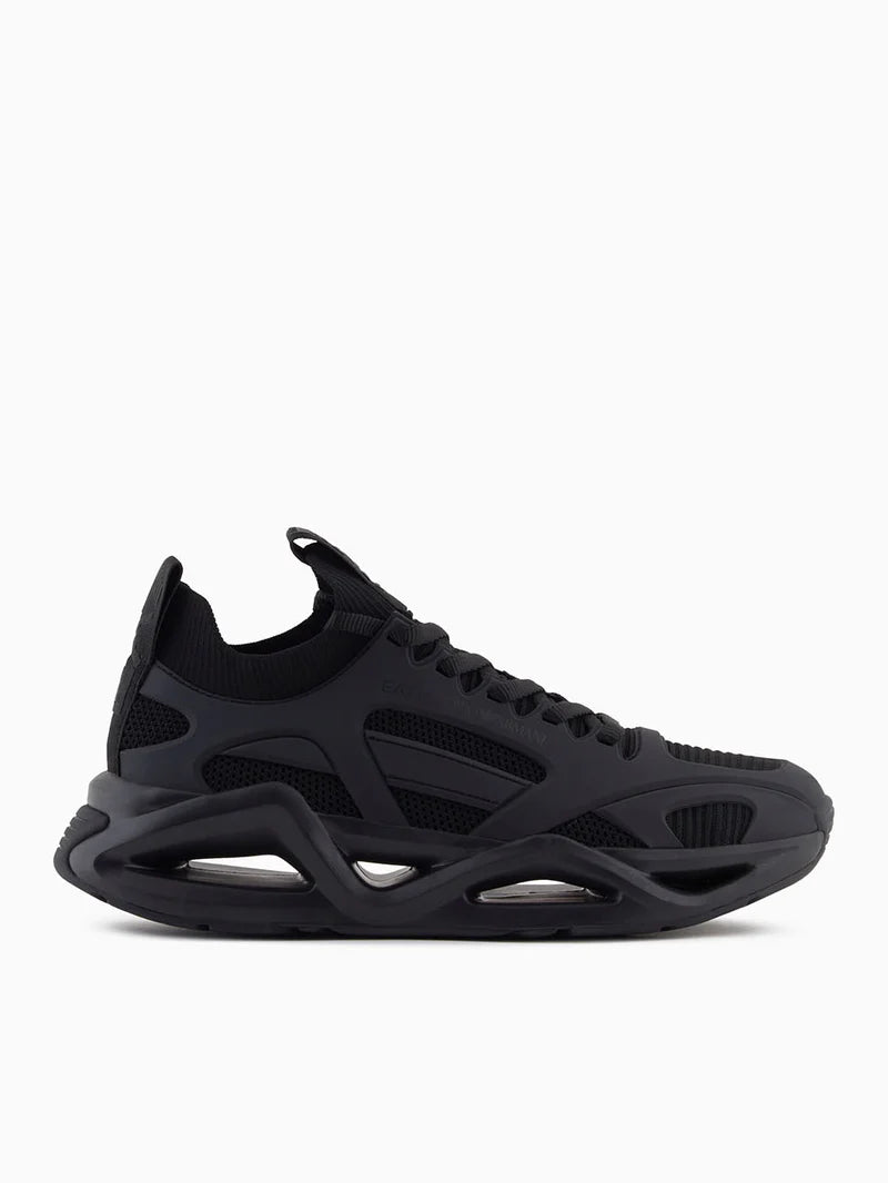 EA7 Triple Black Infinity Cage Sneakers