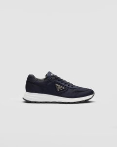 Prada Prax 01 Re-Nylon Leather Sneakers