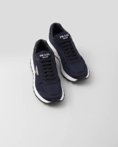 Prada Prax 01 Re-Nylon Leather Sneakers