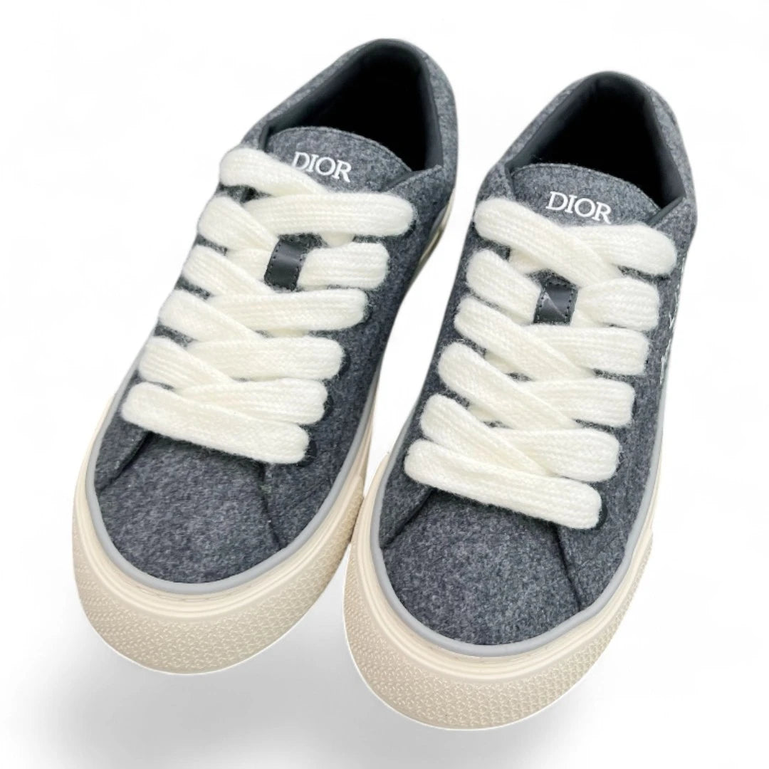 DIOR b23 low "Dior my real friends" dark grey suede