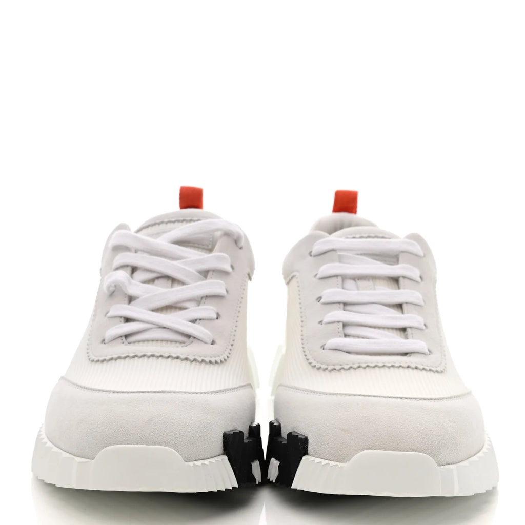 Hermes Technical Canvas Suede Goatskin Bouncing Sneakers