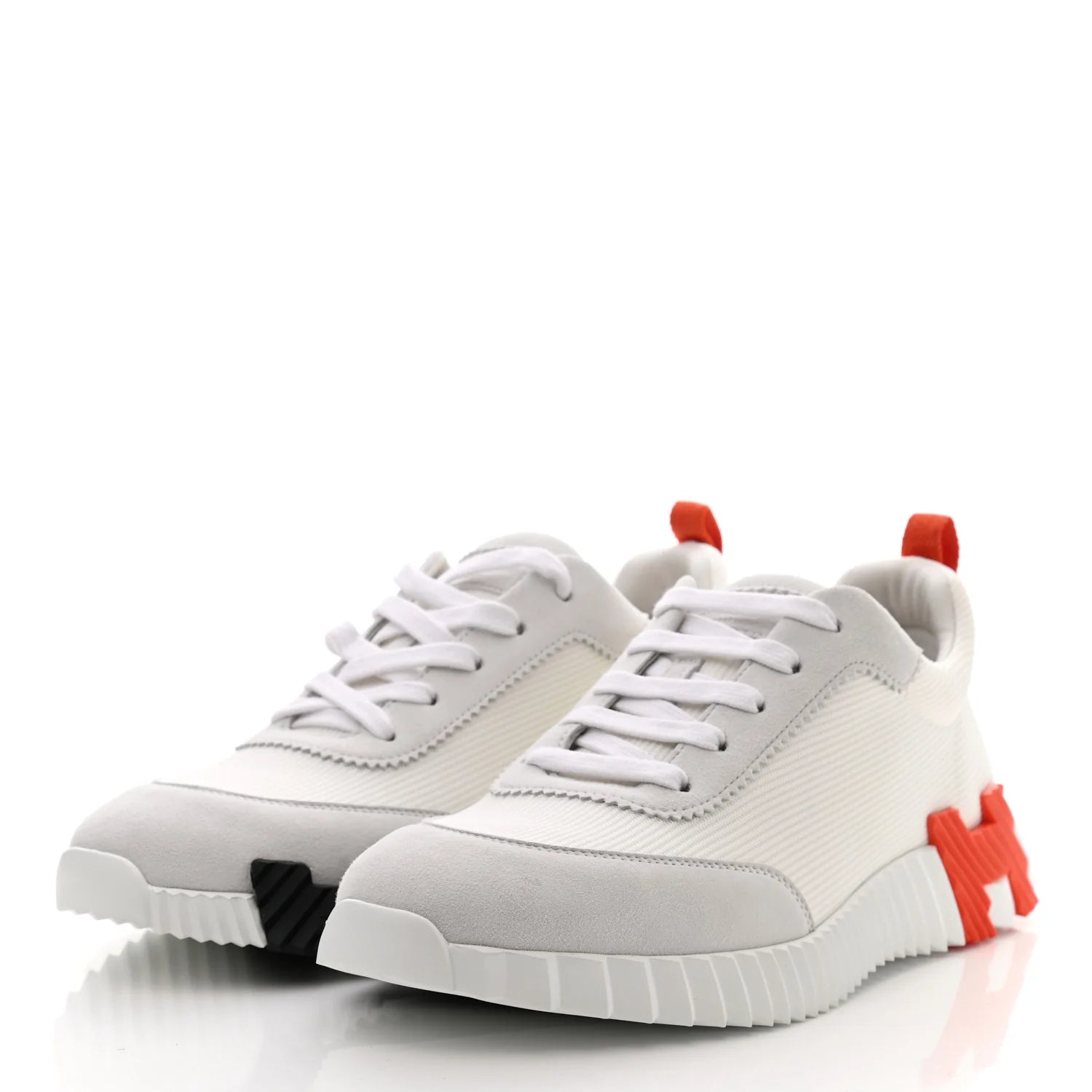 Hermes Technical Canvas Suede Goatskin Bouncing Sneakers