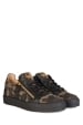 GIUSEPPE ZANOTTI Camouflage Canvas Low Sneakers