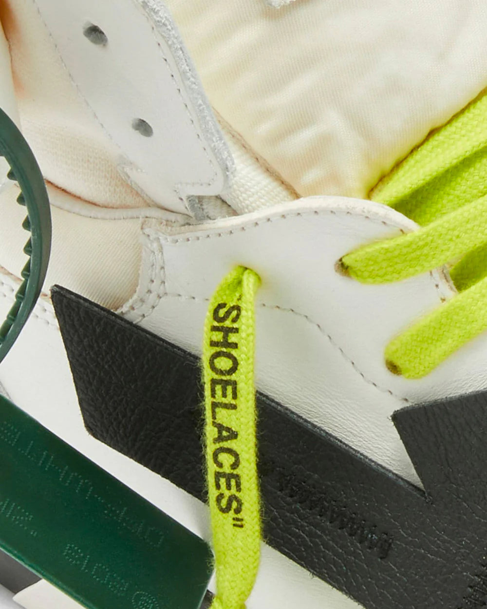 Off-White - Out Of Office "Ooo" Cream / White / Yellow High Top Sneakers