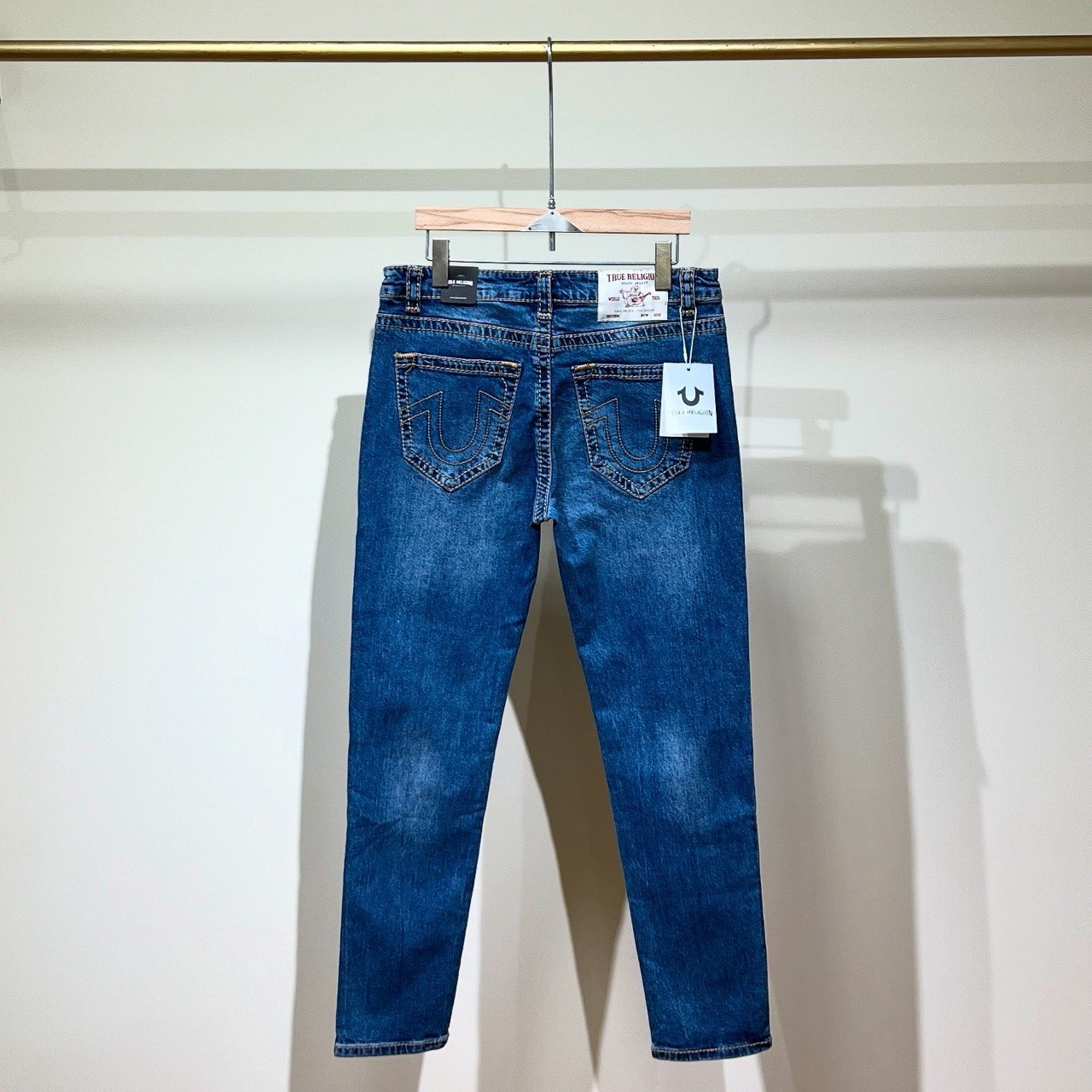 True Religion  Men Super T Rocco Slim Fit Medium Wash Jeans
