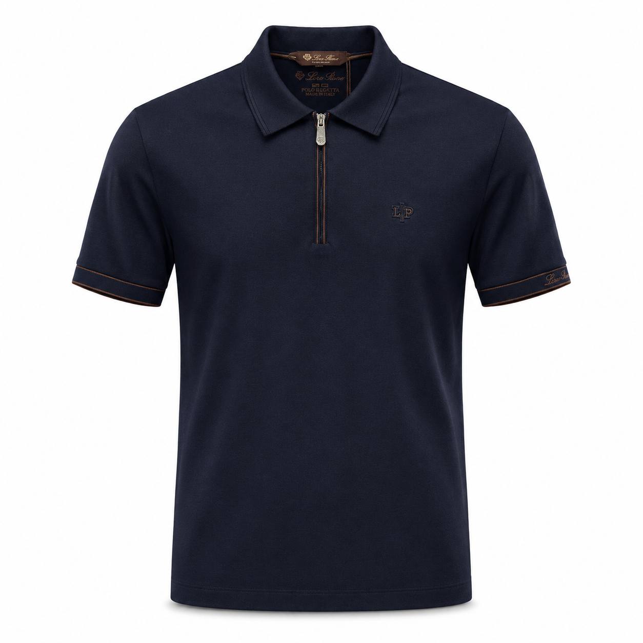 Loro Piana Marseille Polo Shirt – Navy Blue