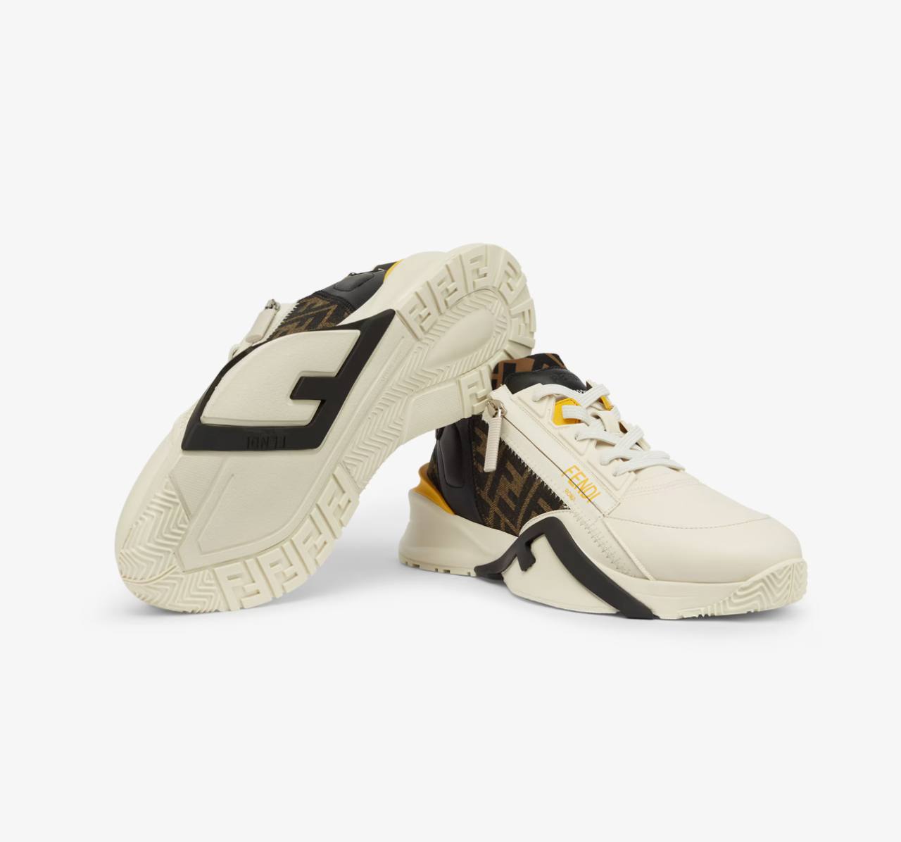 Fendi Flow Sneakers White leather low-tops